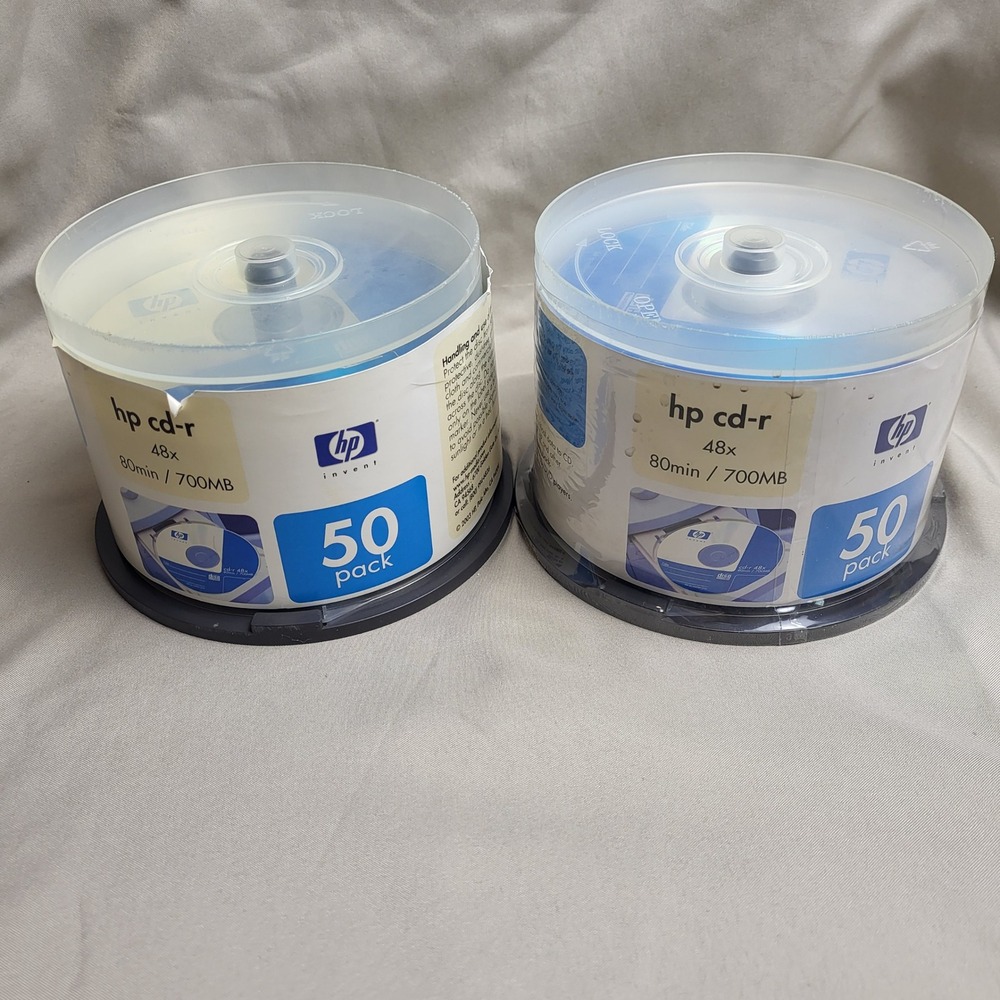 HP CD-R Blank Discs Lot ~97 + Maxell Slim Jewel Cases 23 Multi Color Storage